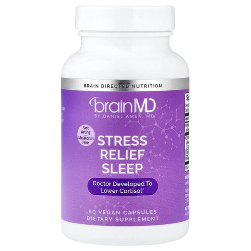 <img alt="BrainMD, Stress Relief Sleep, 90 Vegan Capsules" title="BrainMD, Stress Relief Sleep, 90 Vegan Capsules,857568003949"