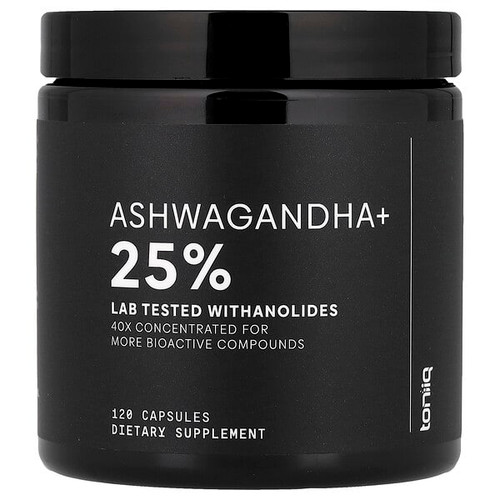 <img alt="Toniiq, Ashwagandha+, 120 Capsules" title="Toniiq, Ashwagandha+, 120 Capsules,858111007605"