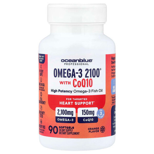 <img alt="OceanBlue, Professional, Omega-3 2100 with CoQ10, Orange, 90 Softgels" title="OceanBlue, Professional, Omega-3 2100 with CoQ10, Orange, 90 Softgels,850001449274"