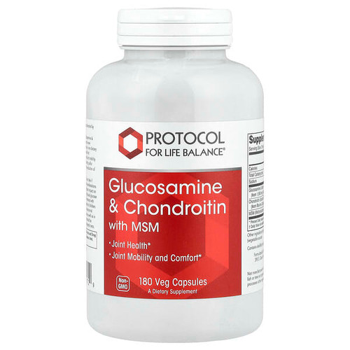 <img alt="Protocol for Life Balance, Glucosamine & Chondroitin with MSM, 180 Veg Capsules" title="Protocol for Life Balance, Glucosamine & Chondroitin with MSM, 180 Veg Capsules,707359131729"