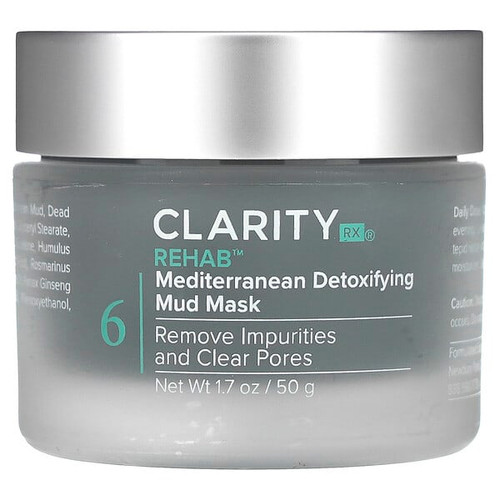 <img alt="ClarityRx, Rehab, Mediterranean Detoxifying Mud Mask , 1.7 oz (50 g)" title="ClarityRx, Rehab, Mediterranean Detoxifying Mud Mask , 1.7 oz (50 g),854566004244"