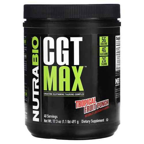 <img alt="NutraBio, CGT MAX, Tropical Fruit Punch, 1.1 lb (491 g)" title="NutraBio, CGT MAX, Tropical Fruit Punch, 1.1 lb (491 g),649908246402"