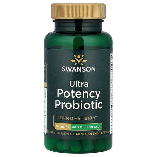 <img alt="Swanson Vitamins, Ultra Potency Probiotic, 66.5 Billion CFU, 60 Vegan EMBO Caps AP" title="Swanson Vitamins, Ultra Potency Probiotic, 66.5 Billion CFU, 60 Vegan EMBO Caps AP,087614190457"