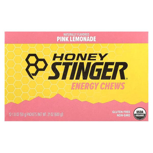 <img alt="Honey Stinger, Energy Chews, Pink Lemonade, 12 Packets, 1.8 oz (50 g) Each" title="Honey Stinger, Energy Chews, Pink Lemonade, 12 Packets, 1.8 oz (50 g) Each,810815020953"