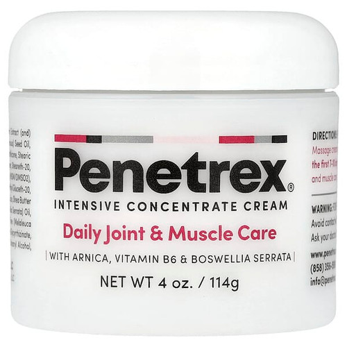 <img alt="Penetrex, Intensive Concentrate Cream, Daily Joint & Muscle Care, 4 oz (114 g)" title="Penetrex, Intensive Concentrate Cream, Daily Joint & Muscle Care, 4 oz (114 g),867299000018"
