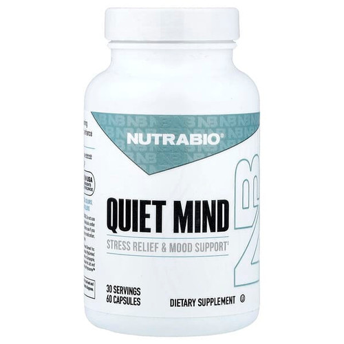 <img alt="NutraBio, Quiet Mind, 60 Capsules" title="NutraBio, Quiet Mind, 60 Capsules,649908219765"
