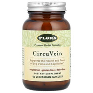 <img alt="Flora, CircuVein, 60 Vegetarian Capsules" title="Flora, CircuVein, 60 Vegetarian Capsules,061998615782"