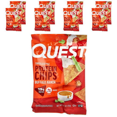 <img alt="Quest Nutrition, Tortilla Style Protein Chips, Buffalo Ranch, 8 Bags, 1.1 oz (32 g) Each" title="Quest Nutrition, Tortilla Style Protein Chips, Buffalo Ranch, 8 Bags, 1.1 oz (32 g) Each,888849016426"