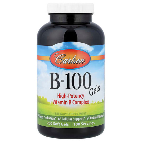 <img alt="Carlson, B-100 Gels, 200 Soft Gels" title="Carlson, B-100 Gels, 200 Soft Gels,088395207402"