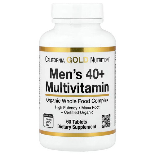 <img alt="California Gold Nutrition, Organic Whole Food Mens 40+ Multivitamin with Organic Amla Extract, Organic Sunflower Extract, Organic Moringa Extract, and Organic Shiitake Extract , 60 Tablets" title="California Gold Nutrition, Organic Whole Food Mens 40+ Multivitamin with Organic Amla Extract, Organic Sunflower Extract, Organic Moringa Extract, and Organic Shiitake Extract , 60 Tablets,898220024582"