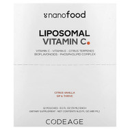 <img alt="Codeage, Nanofood, Liposomal Vitamin C, Citrus Vanilla, 32 Pouches, 0.5 fl oz (15 ml) Each" title="Codeage, Nanofood, Liposomal Vitamin C, Citrus Vanilla, 32 Pouches, 0.5 fl oz (15 ml) Each,850043333302"