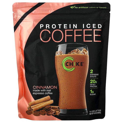 <img alt="Chike Nutrition, Protein Iced Coffee, Cinnamon, 14.3 oz (406 g)" title="Chike Nutrition, Protein Iced Coffee, Cinnamon, 14.3 oz (406 g),185689000197"