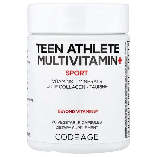 <img alt="Codeage, Sport, Teen Athlete Multivitamin+, 60 Vegetable Capsules" title="Codeage, Sport, Teen Athlete Multivitamin+, 60 Vegetable Capsules,810196120082"