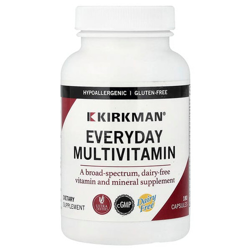 <img alt="Kirkman Labs, Everyday Multivitamin, 180 Capsules" title="Kirkman Labs, Everyday Multivitamin, 180 Capsules,812325025183"