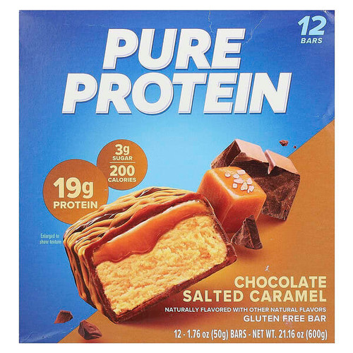 <img alt="Pure Protein, Gluten Free Bar, Chocolate Salted Caramel, 12 Bars, 1.76 oz (50 g) Each" title="Pure Protein, Gluten Free Bar, Chocolate Salted Caramel, 12 Bars, 1.76 oz (50 g) Each,749826671628"