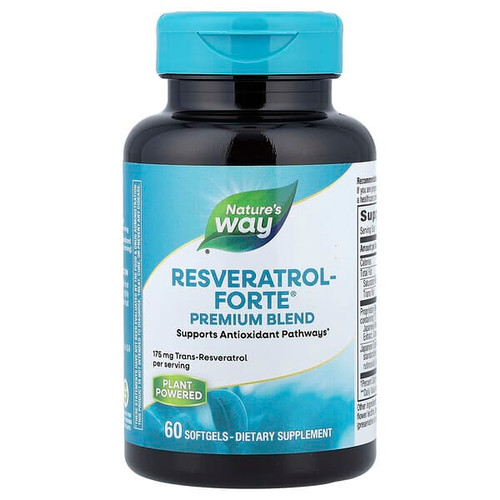 <img alt="Natures Way, Resveratrol Forte, Premium Blend, 60 Softgels" title="Natures Way, Resveratrol Forte, Premium Blend, 60 Softgels,763948058365"