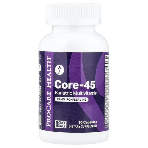 <img alt="ProCare Health, Core-45, Bariatric Multivitamin, 90 Capsules" title="ProCare Health, Core-45, Bariatric Multivitamin, 90 Capsules,850067388012"