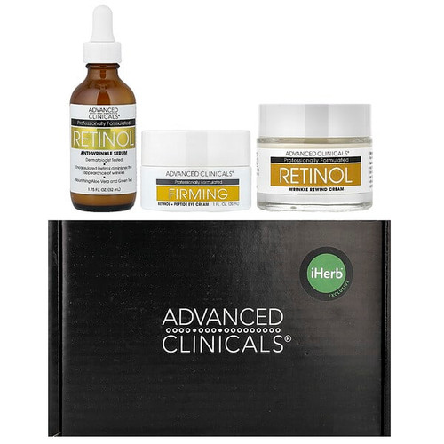 <img alt="Advanced Clinicals, iHerb Exclusive, Advanced Clinicals Retinol Rewind Gift Set, 3 Piece Set" title="Advanced Clinicals, iHerb Exclusive, Advanced Clinicals Retinol Rewind Gift Set, 3 Piece Set,819265000423"