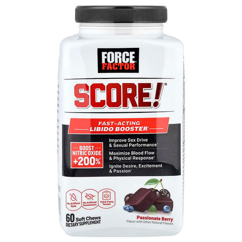 <img alt="Force Factor, Score, Fast-Acting Libido Booster, Passionate Berry, 60 Soft Chews" title="Force Factor, Score, Fast-Acting Libido Booster, Passionate Berry, 60 Soft Chews,810126662088"