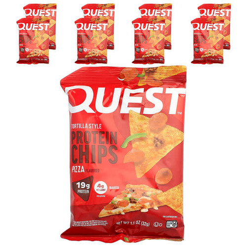 <img alt="Quest Nutrition, Tortilla Style Protein Chips, Pizza, 8 Bags, 1.1 oz (32 g) Each" title="Quest Nutrition, Tortilla Style Protein Chips, Pizza, 8 Bags, 1.1 oz (32 g) Each,888849017072"