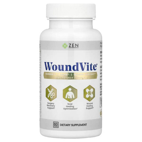 <img alt="Zen Nutrients, WoundVite, 60 Capsules" title="Zen Nutrients, WoundVite, 60 Capsules,197644884605"