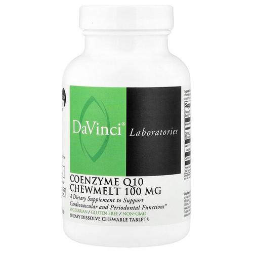 <img alt="DaVinci Laboratories, Coenzyme Q10 Chewmelt, 100 mg, 60 Easy Dissolve Chewable Tablets" title="DaVinci Laboratories, Coenzyme Q10 Chewmelt, 100 mg, 60 Easy Dissolve Chewable Tablets,026664239860"