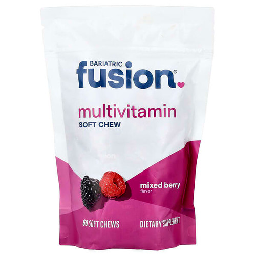 <img alt="Bariatric Fusion, Multivitamin Soft Chew, Mixed Berry, 60 Soft Chews" title="Bariatric Fusion, Multivitamin Soft Chew, Mixed Berry, 60 Soft Chews,858208007747"