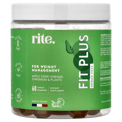 <img alt="rite., Fit Plus Gummies, Apple & Pear, 60 Vegan Gummies" title="rite., Fit Plus Gummies, Apple & Pear, 60 Vegan Gummies,6291109302261"