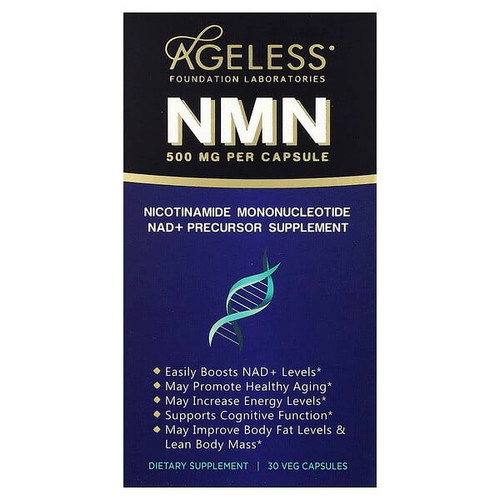 <img alt="Ageless Foundation Laboratories, NMN, 500 mg, 30 Veg Capsules" title="Ageless Foundation Laboratories, NMN, 500 mg, 30 Veg Capsules,860001321173"