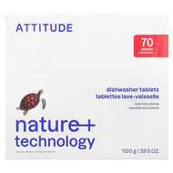 <img alt="ATTITUDE, Dishwasher Tablets, 70 Tablets, 39.5 oz (1,120 g)" title="ATTITUDE, Dishwasher Tablets, 70 Tablets, 39.5 oz (1,120 g),626232432299"