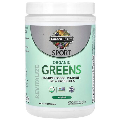 <img alt="Garden of Life, Sport, Organic Greens, Original, 8.99 oz (255 g)" title="Garden of Life, Sport, Organic Greens, Original, 8.99 oz (255 g),658010133159"
