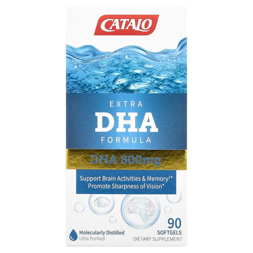 <img alt="CATALO, Extra DHA Formula, 90 Softgels" title="CATALO, Extra DHA Formula, 90 Softgels,810399028161"