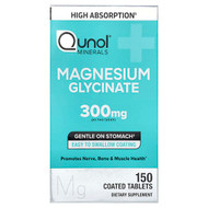 <img alt="Qunol, Magnesium Glycinate, 150 Coated Tablets (150 mg per Tablet)" title="Qunol, Magnesium Glycinate, 150 Coated Tablets (150 mg per Tablet),850052593421"
