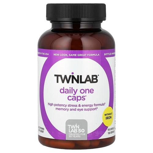 <img alt="Twinlab, Daily One Caps, Without Iron, 180 Capsules" title="Twinlab, Daily One Caps, Without Iron, 180 Capsules,027434003551"