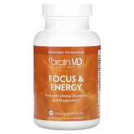 <img alt="BrainMD, Focus & Energy, 120 Vegan Capsules" title="BrainMD, Focus & Energy, 120 Vegan Capsules,857568003116"