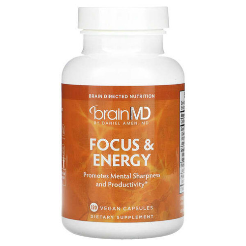 <img alt="BrainMD, Focus & Energy, 120 Vegan Capsules" title="BrainMD, Focus & Energy, 120 Vegan Capsules,857568003116"