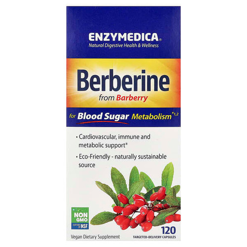 <img alt="Enzymedica, Berberine, 120 Targeted-Delivery Capsules" title="Enzymedica, Berberine, 120 Targeted-Delivery Capsules,670480100851"