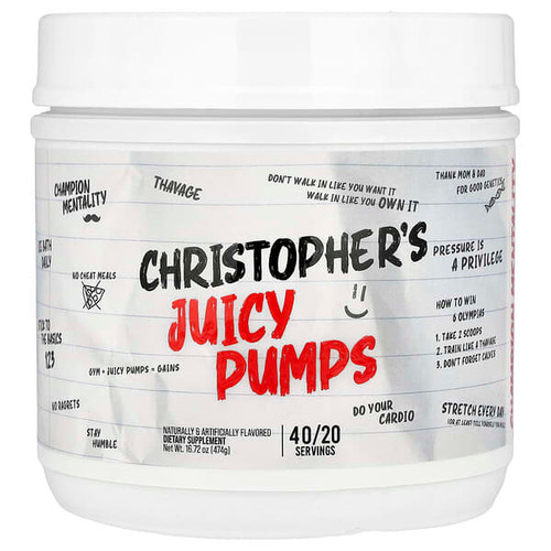 <img alt="Raw Nutrition, Christophers Juicy Pumps, 16.72 oz (474 g)" title="Raw Nutrition, Christophers Juicy Pumps, 16.72 oz (474 g),850049150682"