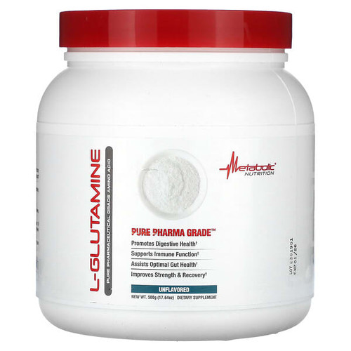 <img alt="Metabolic Nutrition, L-Glutamine, Unflavored, 17.64 oz (500 g)" title="Metabolic Nutrition, L-Glutamine, Unflavored, 17.64 oz (500 g),764779156015"