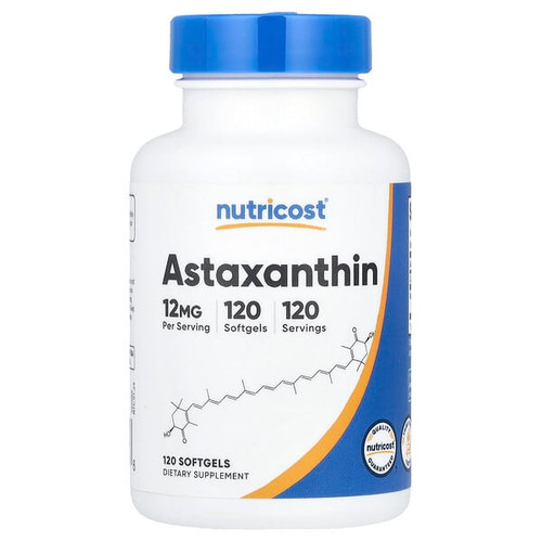 <img alt="Nutricost, Astaxanthin , 12 mg, 120 Softgels" title="Nutricost, Astaxanthin , 12 mg, 120 Softgels,810139572596"