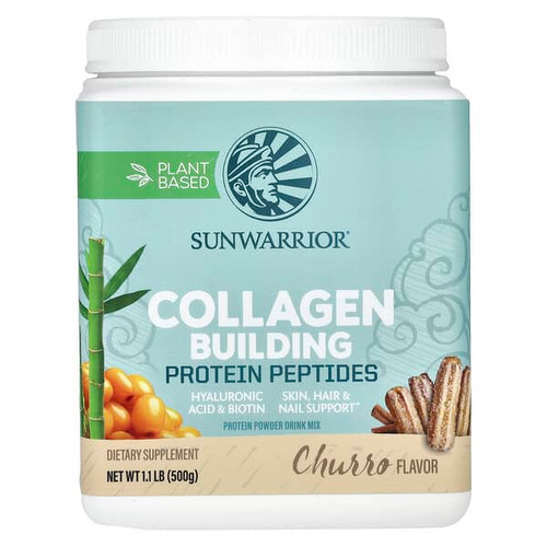 <img alt="Sunwarrior, Collagen Building Protein Peptides, Churro, 1.1 lb (500 g)" title="Sunwarrior, Collagen Building Protein Peptides, Churro, 1.1 lb (500 g),814784028415"