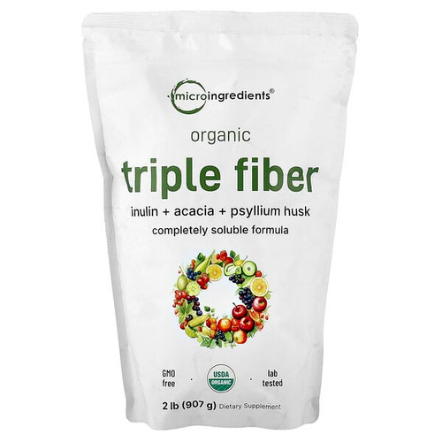 <img alt="Micro Ingredients, Organic Triple Fiber, 2 lb (907 g)" title="Micro Ingredients, Organic Triple Fiber, 2 lb (907 g),850015616105"