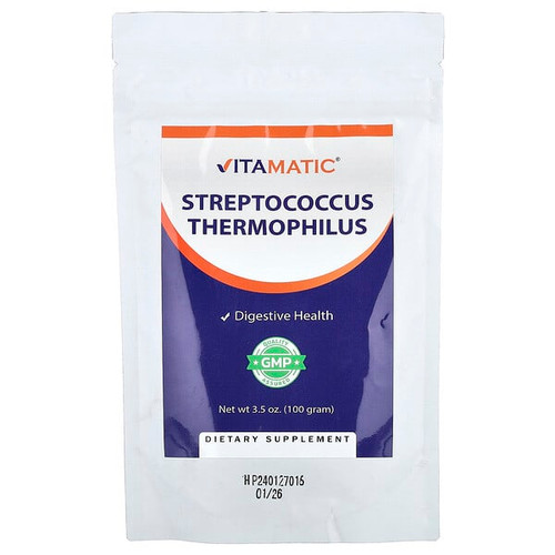 <img alt="Vitamatic, Streptococcus Thermophilus, 3.5 oz (100 g)" title="Vitamatic, Streptococcus Thermophilus, 3.5 oz (100 g),810078474661"