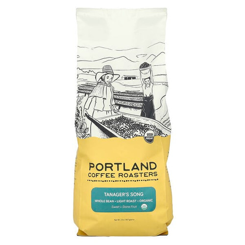 <img alt="Portland Coffee Roasters, Organic Coffee, Whole Bean, Light Roast, Tanagers Song, 2 lbs (907 g)" title="Portland Coffee Roasters, Organic Coffee, Whole Bean, Light Roast, Tanagers Song, 2 lbs (907 g),645264800913"