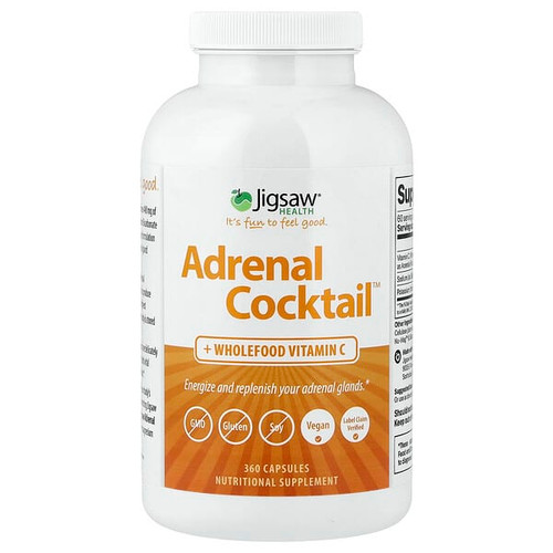 <img alt="Jigsaw Health, Adrenal Cocktail + Wholefood Vitamin C, 360 Capsules" title="Jigsaw Health, Adrenal Cocktail + Wholefood Vitamin C, 360 Capsules,876634001856"