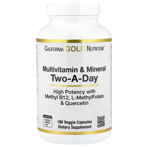 <img alt="California Gold Nutrition, Multivitamin and Mineral with Methyl B12, Vitamin C, L-MethylFolate and Bio-Quercetin, Two-A-Day, 180 Veggie Capsules" title="California Gold Nutrition, Multivitamin and Mineral with Methyl B12, Vitamin C, L-MethylFolate and Bio-Quercetin, Two-A-Day, 180 Veggie Capsules,898220019915"
