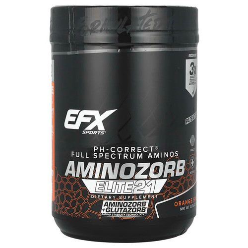 <img alt="EFX Sports, AminoZorb Elite 21, Orange Splash, 13.76 oz (390 g)" title="EFX Sports, AminoZorb Elite 21, Orange Splash, 13.76 oz (390 g),737190006672"