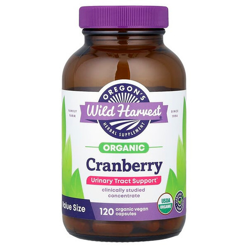 <img alt="Oregons Wild Harvest, Organic Cranberry, 120 Organic Vegan Capsules" title="Oregons Wild Harvest, Organic Cranberry, 120 Organic Vegan Capsules,706195106182"