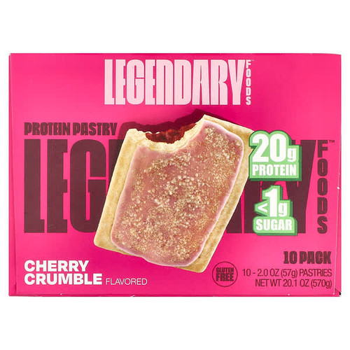 <img alt="Legendary Foods, Protein Pastry, Cherry Crumble , 10 Pack, 2 oz (57 g) Each" title="Legendary Foods, Protein Pastry, Cherry Crumble , 10 Pack, 2 oz (57 g) Each,810035972506"