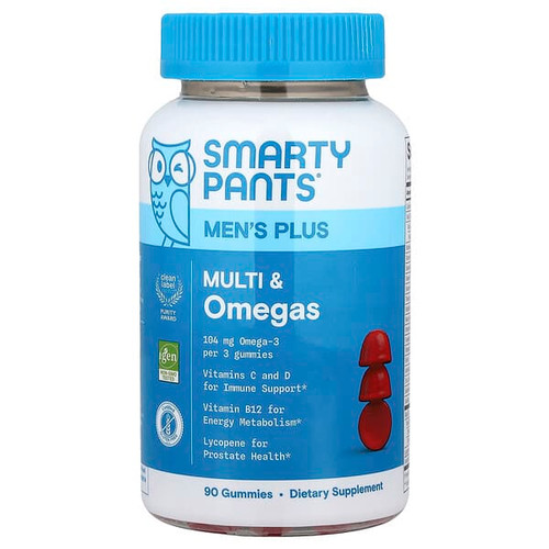 <img alt="SmartyPants, Mens Plus Multi & Omegas, Raspberry Lemonade, 90 Gummies" title="SmartyPants, Mens Plus Multi & Omegas, Raspberry Lemonade, 90 Gummies,817053023999"